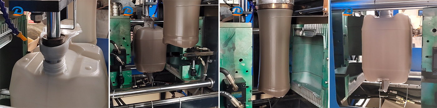 آلة نفخ علب الري متعددة التجاويف: HDPE/PE/PP متوافقة مع قولبة علب الري 0.1L-30L